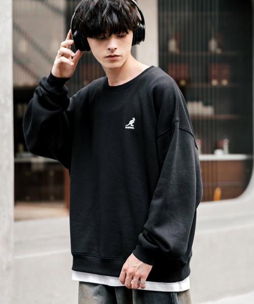「KANGOL」 スウェットカットソー L ベージュ メンズ_画像4