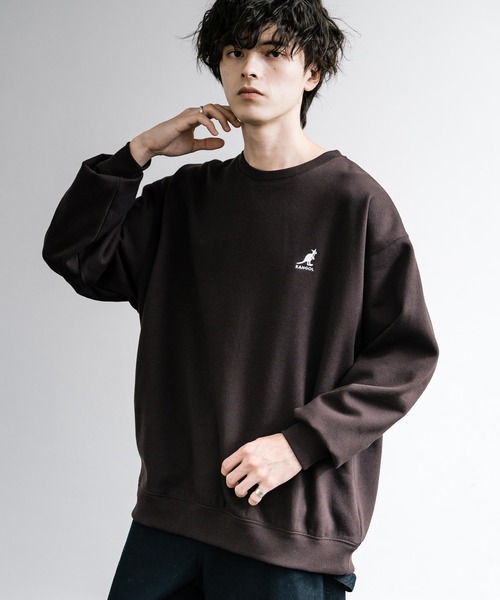 「KANGOL」 スウェットカットソー L ベージュ メンズ_画像8