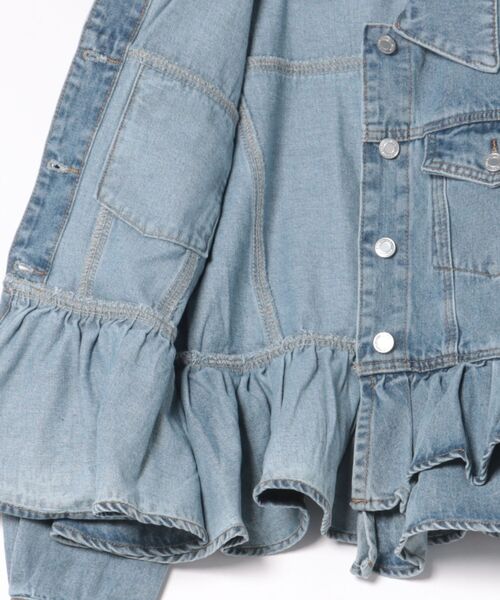 Myu（ミュー） デニムジャケット gジャン FRILL DENIM JACKET