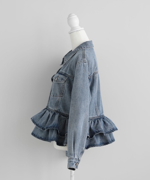 Myu（ミュー） デニムジャケット gジャン FRILL DENIM JACKET