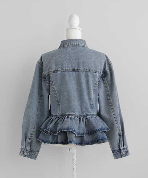 Myu（ミュー） デニムジャケット gジャン FRILL DENIM JACKET