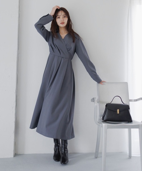 「Andemiu」 シャツワンピース FREE ベージュ レディース_画像6