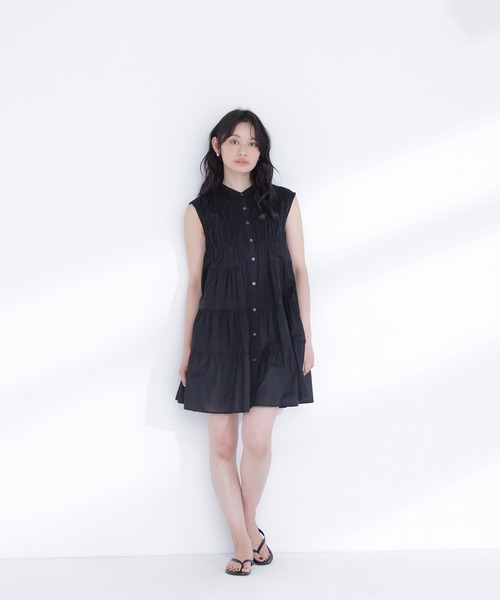 B.D.M.C. 黒 ノースリーブミニワンピース NATURAL BEAUTY BASIC（ナチュラルビューティーベーシック