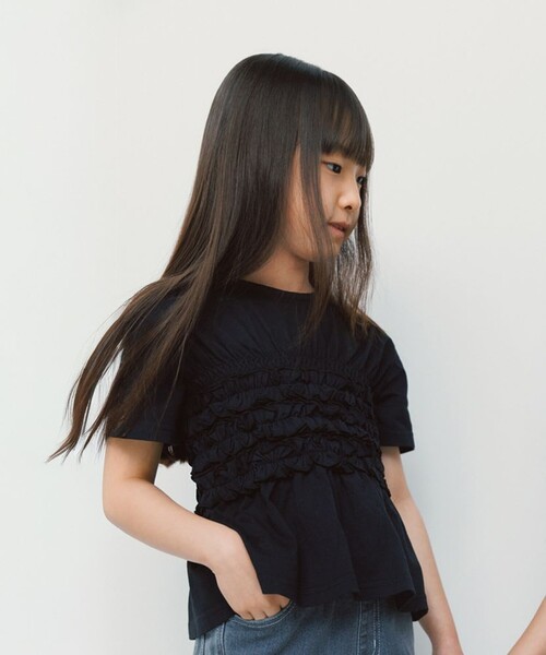 branshes（ブランシェス） tシャツ 「b.+A」金子綾/シャーリング半袖T