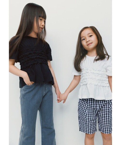 branshes（ブランシェス） tシャツ 「b.+A」金子綾/シャーリング半袖T