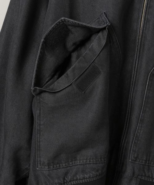 「JEANASIS」 ブルゾン FREE ブラック×カーキ レディースの画像