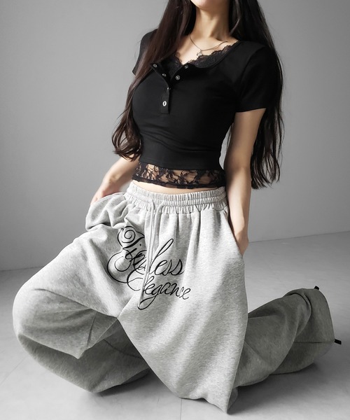 me+em select（ミームセレクト） tシャツ 半袖 「 3color 」レース