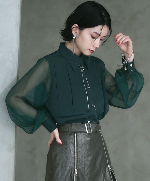 「HARE」 長袖シャツ FREE ブルー レディースの画像