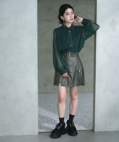 「HARE」 長袖シャツ FREE ブルー レディースの画像