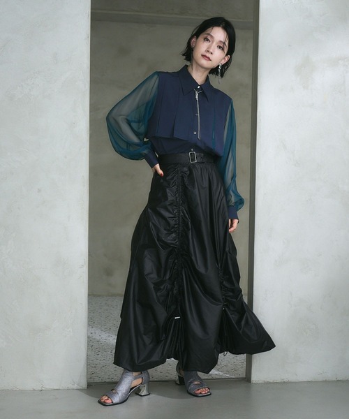 「HARE」 長袖シャツ FREE ブルー レディースの画像