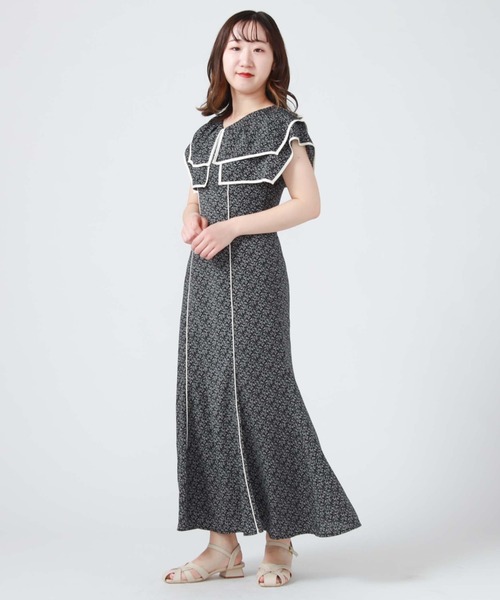 「archives」 ノースリーブワンピース MEDIUM ブルー レディース_画像3