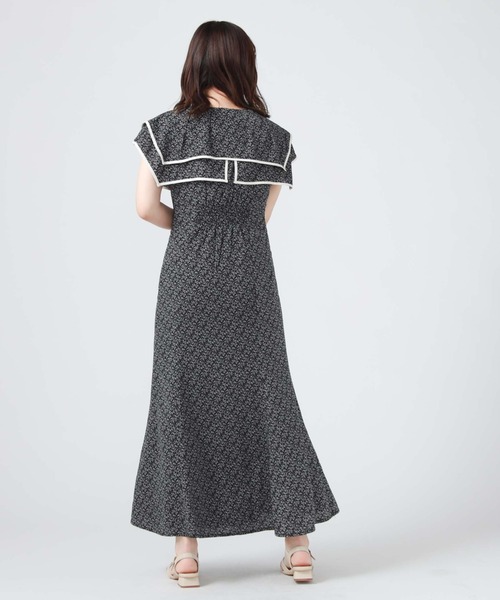 「archives」 ノースリーブワンピース MEDIUM ブルー レディース_画像4