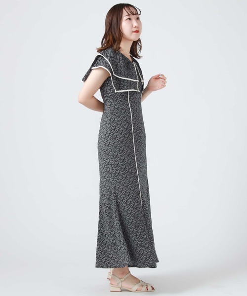 「archives」 ノースリーブワンピース MEDIUM ブルー レディース_画像5