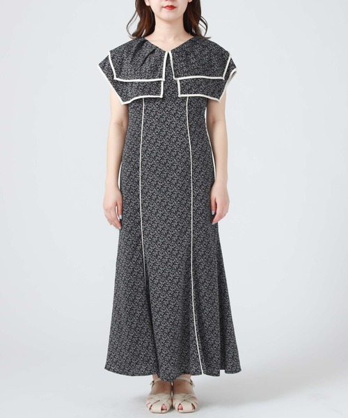 「archives」 ノースリーブワンピース MEDIUM ブルー レディース_画像9