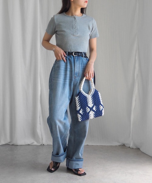 「minia」 フラットサンダル M ブラウン レディース_画像3