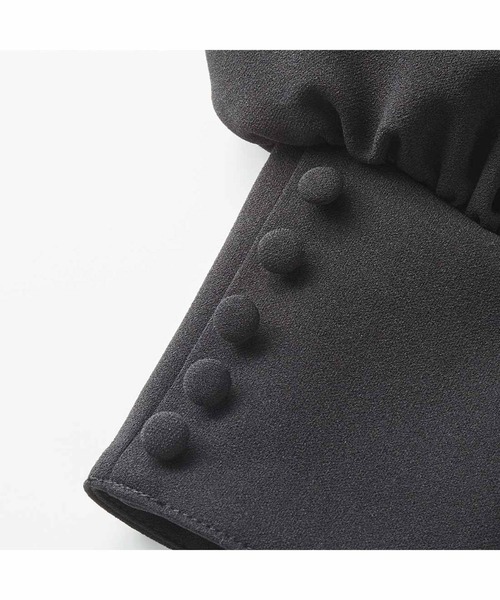 「Live in comfort」 長袖ワンピース MEDIUM ブラック レディース_画像4