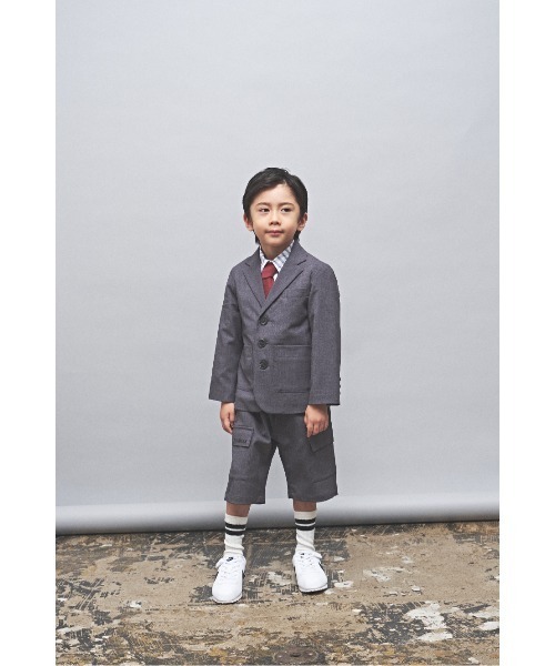 「maarook」 「KIDS」テーラードジャケット 160cm チャコール キッズ_画像7