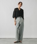 「GLOBAL WORK」 半袖ニット MED...の詳細画像2