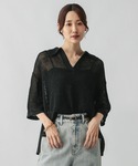 「GLOBAL WORK」 半袖ニット MED...の詳細画像3