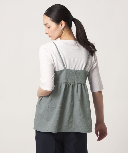 tシャツ エンボスキャミ＋Tシャツ ‐セットアイテム‐「A DAY IN THE LIFE」 レディースの画像