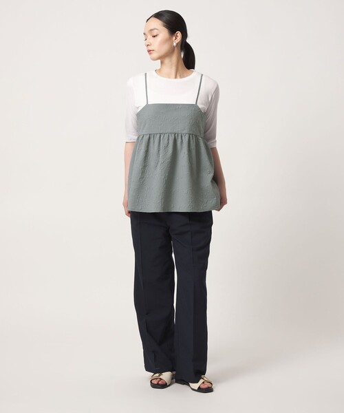tシャツ エンボスキャミ＋Tシャツ ‐セットアイテム‐「A DAY IN THE LIFE」 レディースの画像