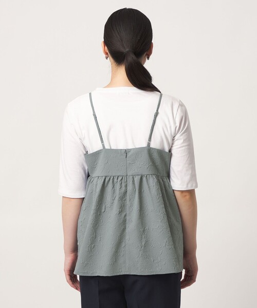 tシャツ エンボスキャミ＋Tシャツ ‐セットアイテム‐「A DAY IN THE LIFE」 レディースの画像