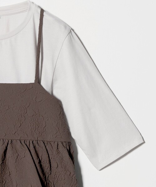 tシャツ エンボスキャミ＋Tシャツ ‐セットアイテム‐「A DAY IN THE LIFE」 レディースの画像