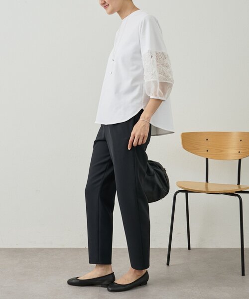 BEARDSLEY（ビアズリー） パンツ ウエストリブスリムパンツ レディース