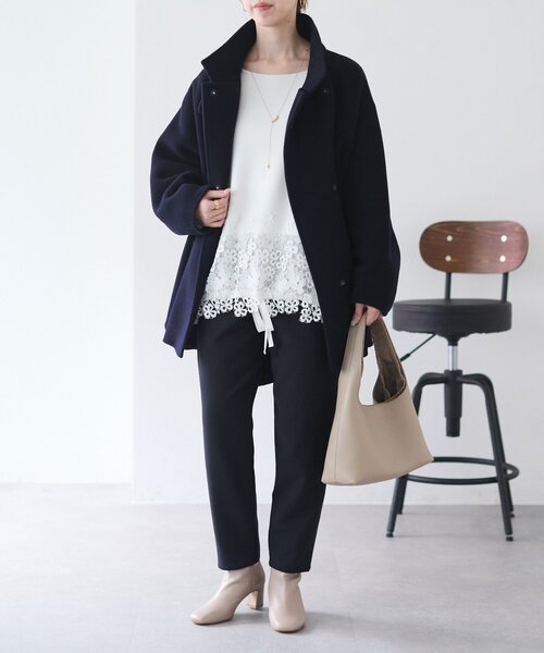 BEARDSLEY（ビアズリー） パンツ ウエストリブスリムパンツ レディース