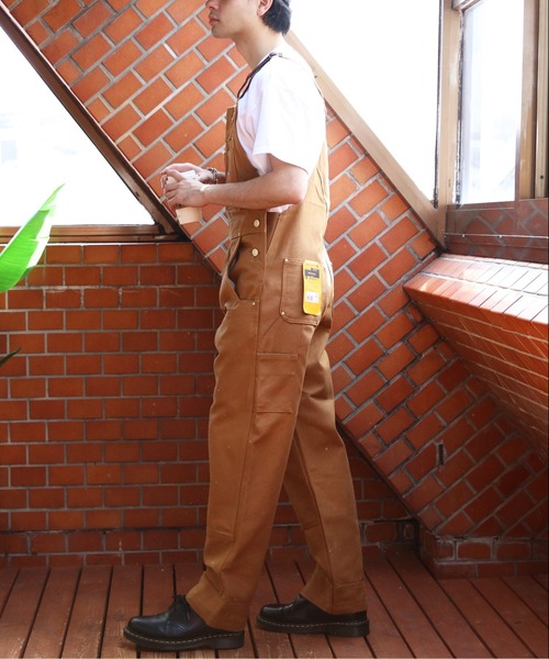 Carhartt（カーハート） オーバーオール W34xL30 ブラウン メンズ