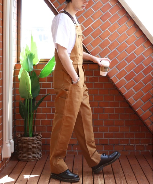 Carhartt ブラウン オーバーオール 34x30 Carhartt（カーハート） オーバーオール W34xL30 ブラウン メンズ