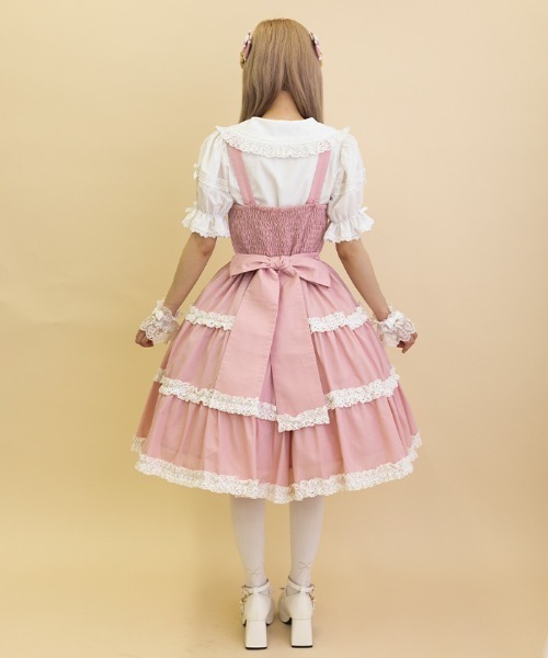 【新品】シャルミエール ショコラ ワンピース JSK ピンク Chalmiere（シャルミエール） ワンピース クレアジャンパースカート