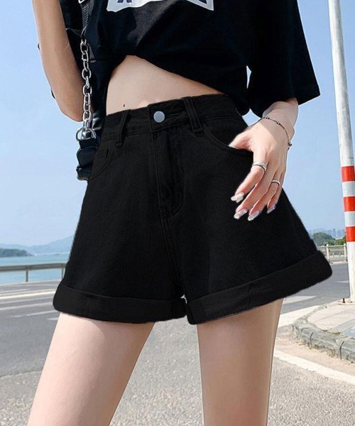 ジーンズ デニム デニムパンツ デニムショートパンツ レディース