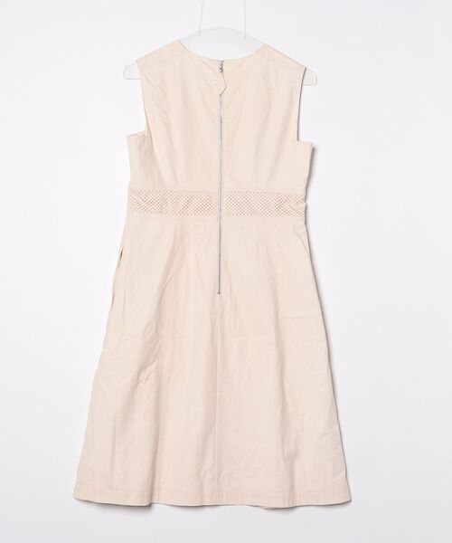 「FOXEY BOUTIQUE」 ノースリーブワンピース 40 ベージュ レディース_画像2