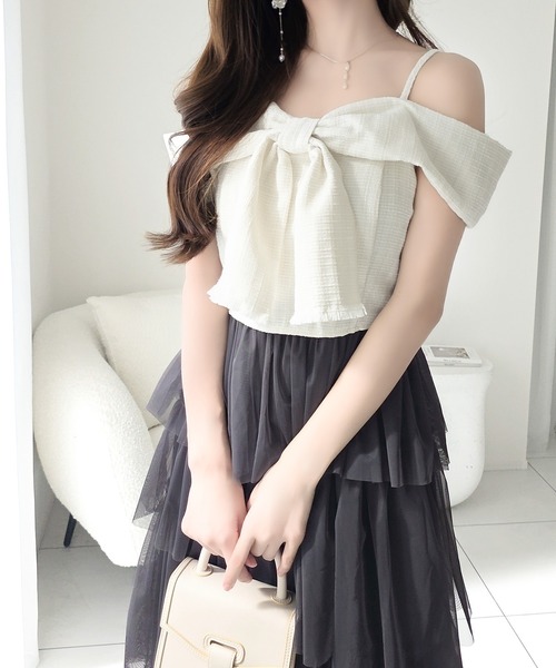 「mily bilet」 ドッキングワンピース LARGE ピンク レディース_画像4