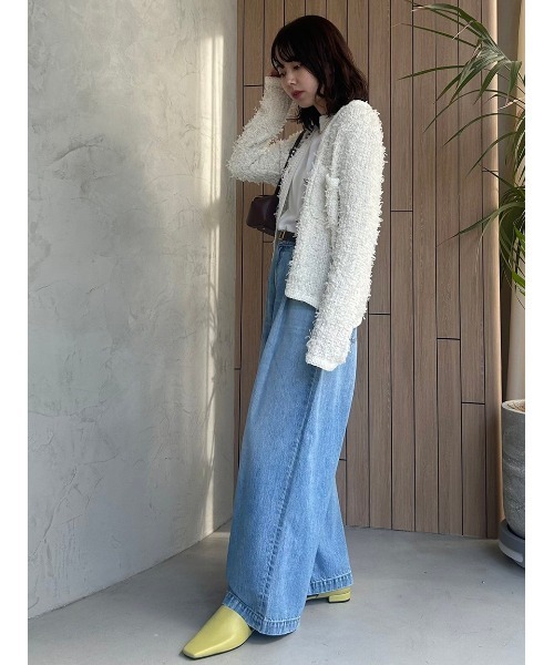 「Mila Owen」 デニムパンツ 0 ライトブルー レディース_画像4