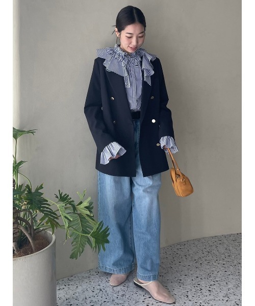 「Mila Owen」 デニムパンツ 0 ライトブルー レディース_画像9