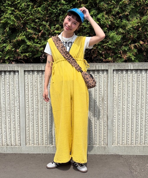 DES PRES（デプレ） オールインワン コットンサテン ジャンプスーツ