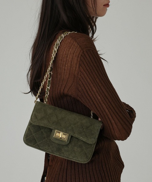BABYLONE（バビロン） ハンドバッグ 「AULENTTI」スウェードBAG 