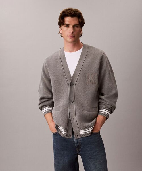   カルバンクライン　バーシティカーディガン M Calvin Klein（カルバン・クライン） カーディガン ニット - バー