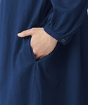 ワンピース 婦人 綿ピンタック インディゴ染め...の詳細画像4