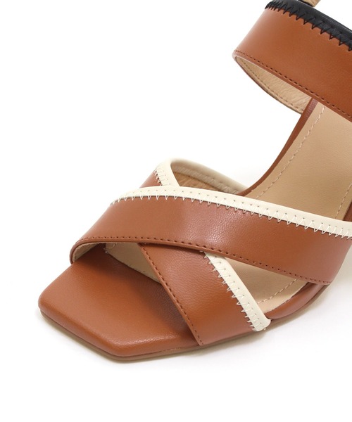 サンダル BIBI LOU / bicolor back strap sandals(バイカラーチャン 