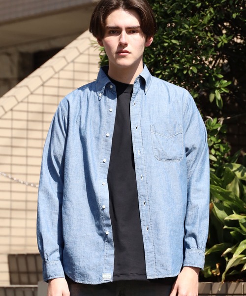 シャツ ブラウス orSlow オアスロウ MEN#039;S BOTTON DOWN SHIRTS デニムシャツ
