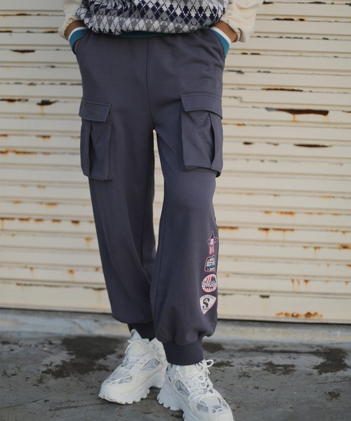 カーゴパンツ HOOK -original- アメカジワッペンプリントビッグ
