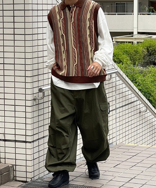ベスト 3Dクラシック柄ニットベスト :67535723:ZOZOTOWN Yahoo!店