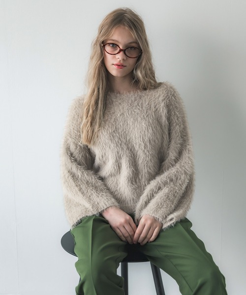 新品❤︎シャギーニット coca ニット セーター ＼新色追加／ふんわりシャギーニット