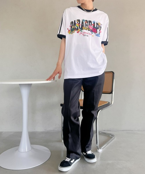Paragraph グラフィックTシャツ 黒 楽天市場】パラグラフ(PARAGRAPH)ロゴ刺繍ベーシック長袖Tシャツ