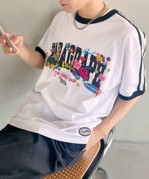 【希少❗️】Paragraph パラグラフ　スマイルハッピー　Tシャツ パラグラフ スマイルハッピーT - PARAGRAPH | 60% - アジア