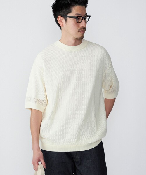 SHIPS（シップス） tシャツ Tシャツ *SHIPS:〈ニット+Tシャツ