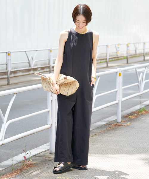 plage サロペット オーバーオール Cut off アメリカンスリーブ